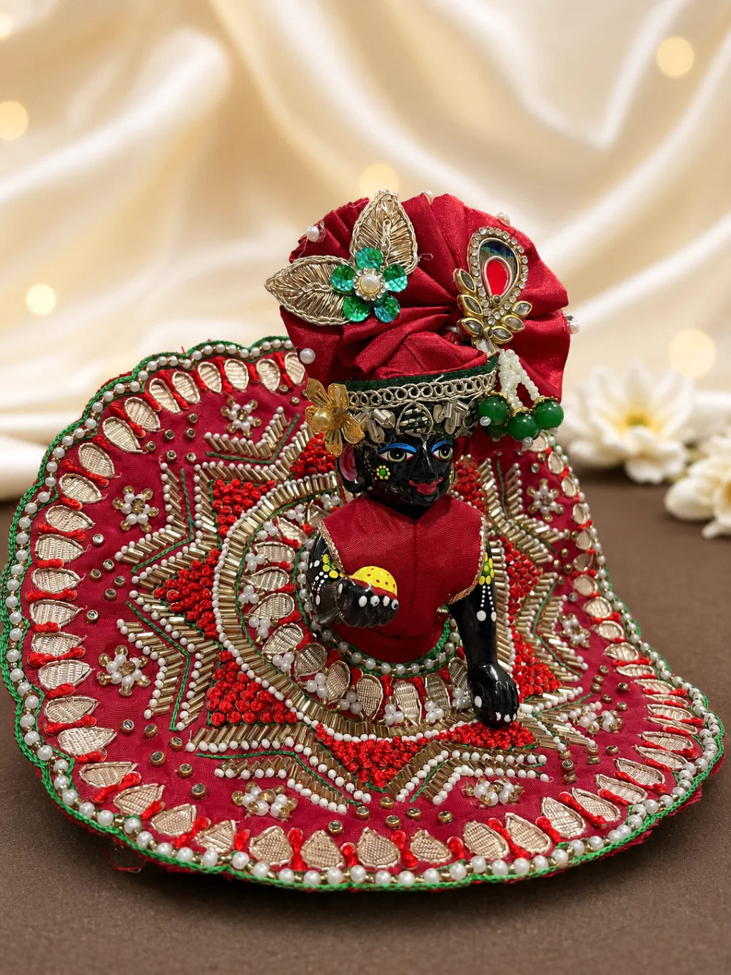 Zardozi & Moti Work Laddu Gopal Poshak