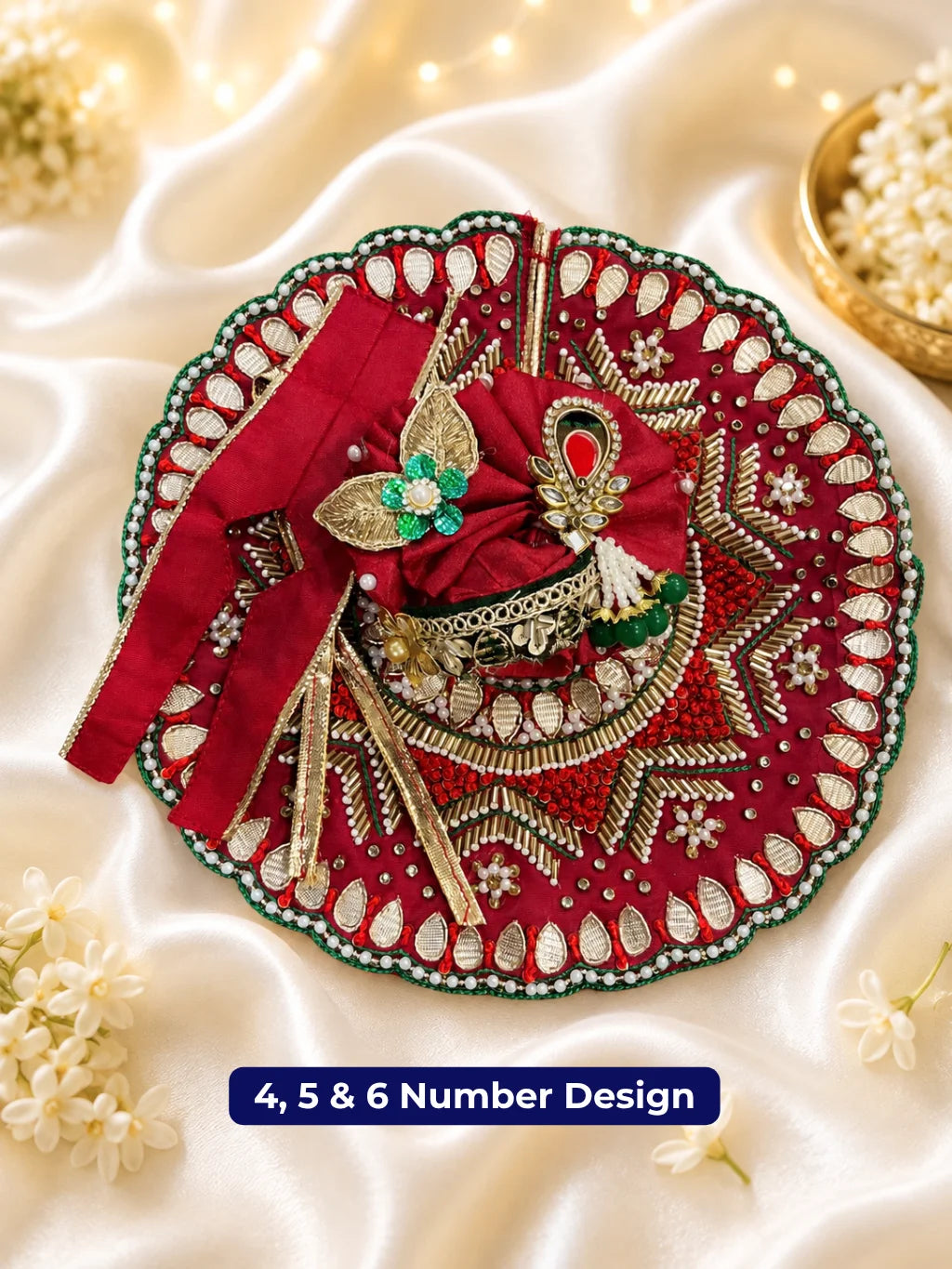 Zardozi & Moti Work Laddu Gopal Poshak