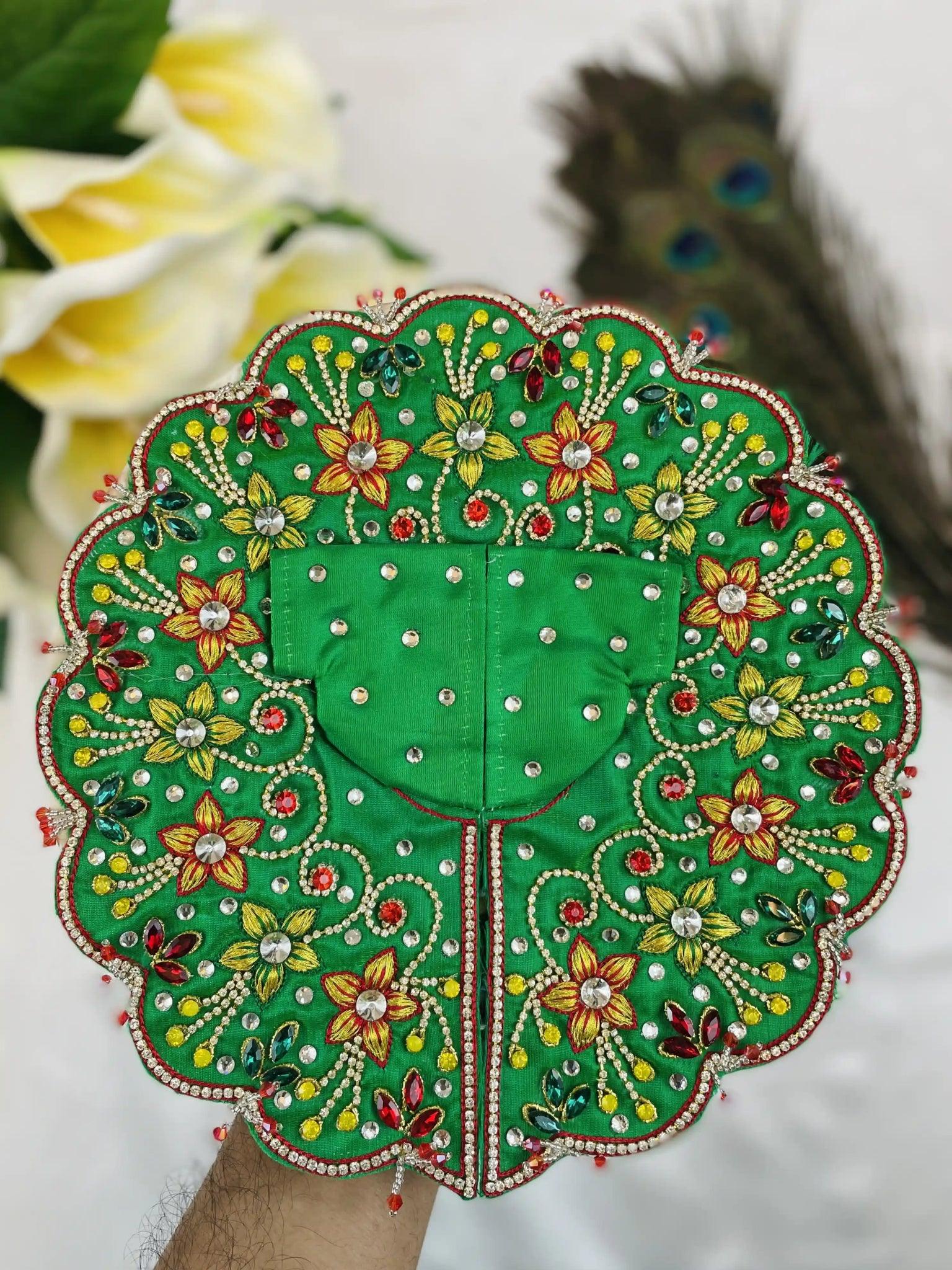 Green Attire for Laddu Gopal - Mero Kanha Ji