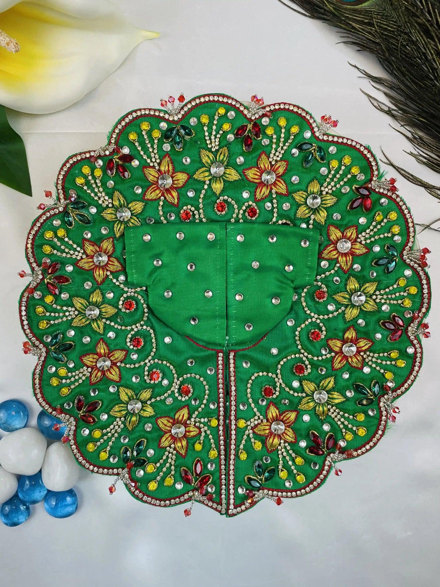 Green Attire for Laddu Gopal - Mero Kanha Ji