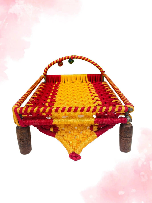 Laddu Gopal Ji Wooden Charpai - Mero Kanha Ji