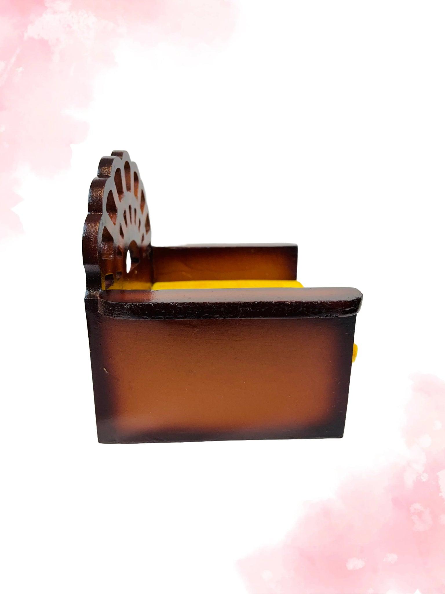 Laddu Gopal Wooden Sofa - Mero Kanha Ji
