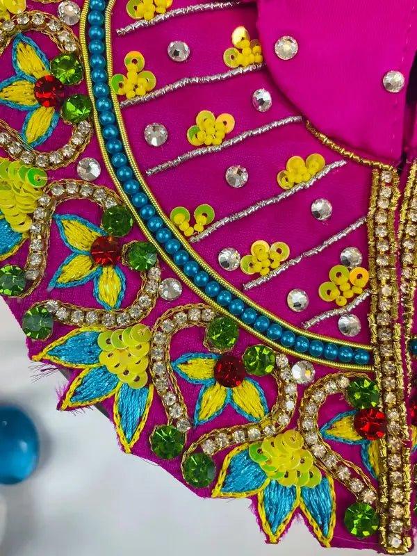 Pink & Yellow Laddu Gopal Dress - Mero Kanha Ji