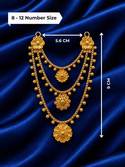 Pushpangan Gold Plated Haar for Deity
