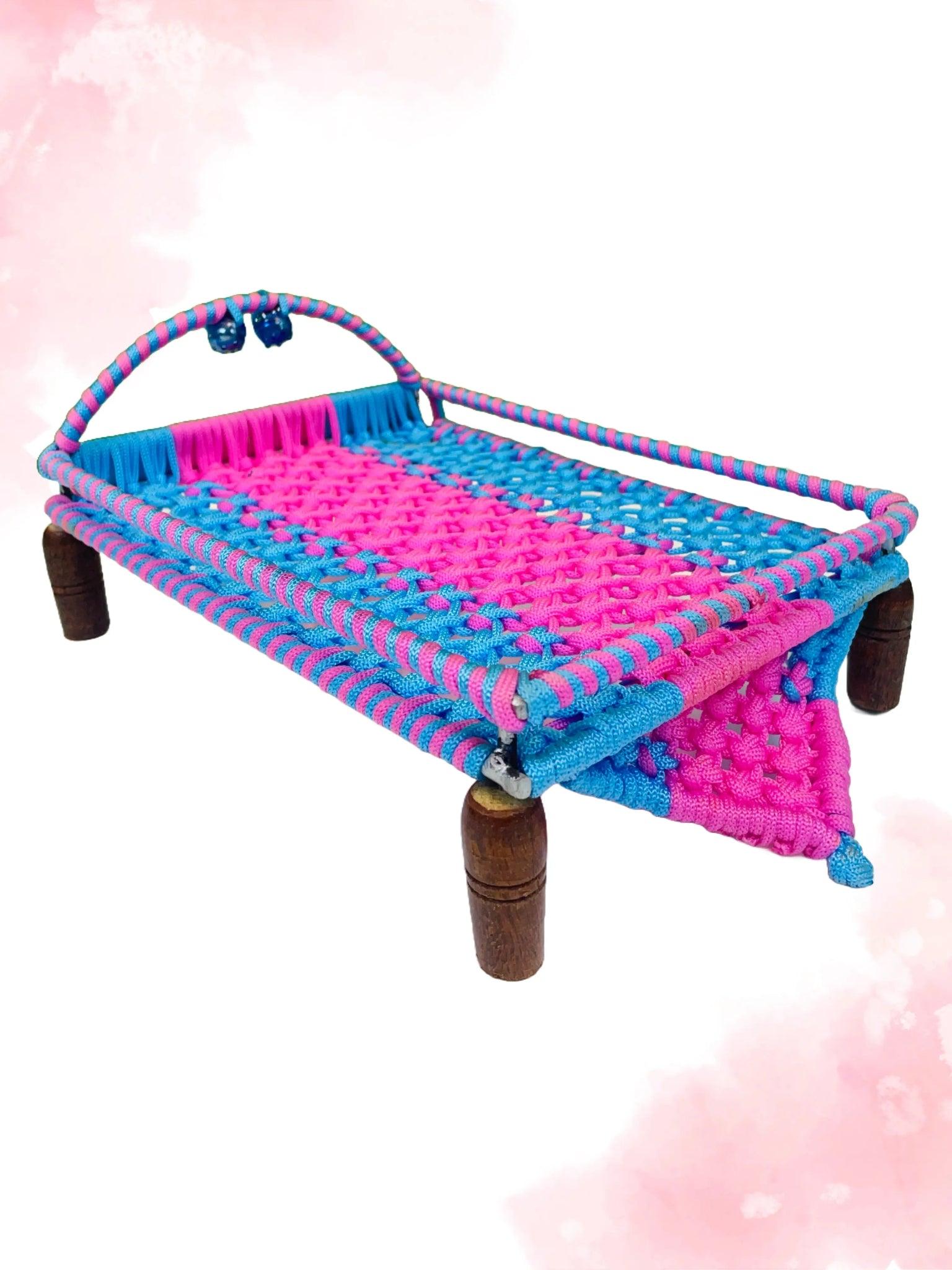 Wooden Charpai for Laddu Gopal - Mero Kanha Ji